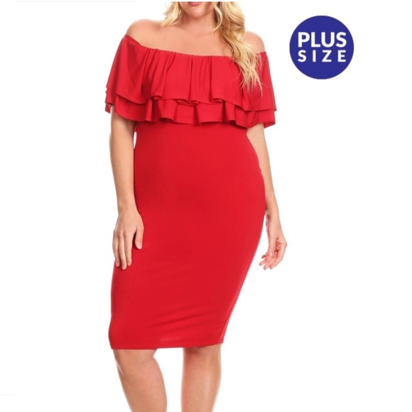 HK Boutique Dresses & Skirts - Off The Shoulder Dress Plus Size